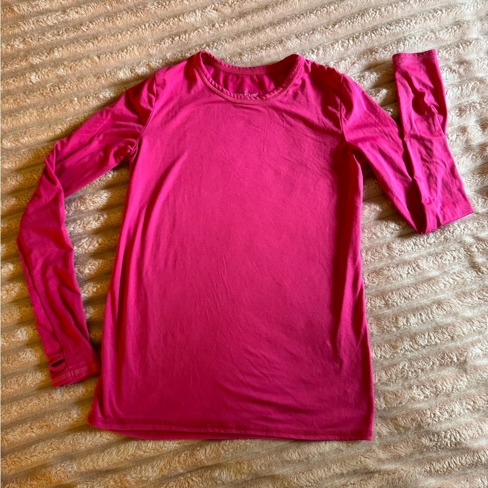 Cuddl Duds Pink Long Sleeve Fitted T-Shirt Set
